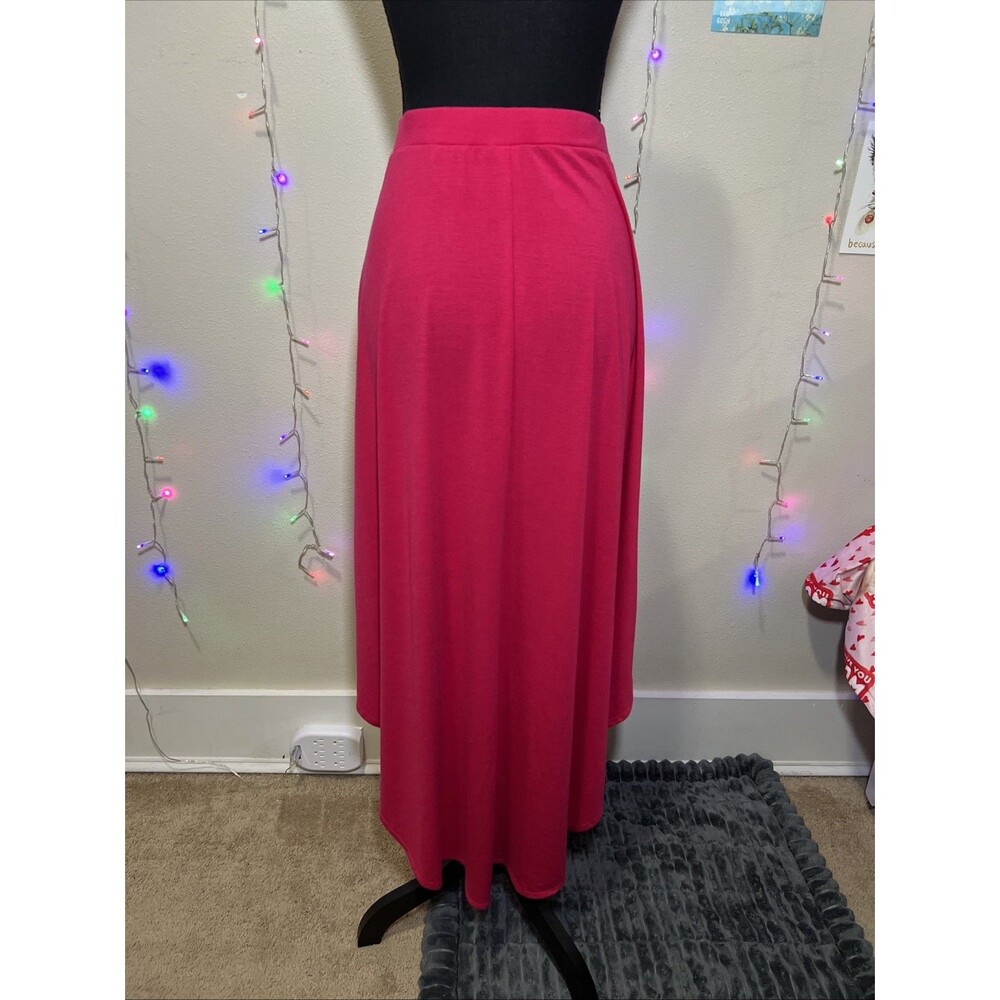Joe B by Joe Benbasset Women Pink Casual Skirt High Low L - Picture 3 of 4
